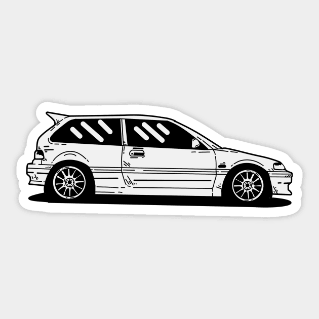 Honda Civic Sticker by rclndsgn